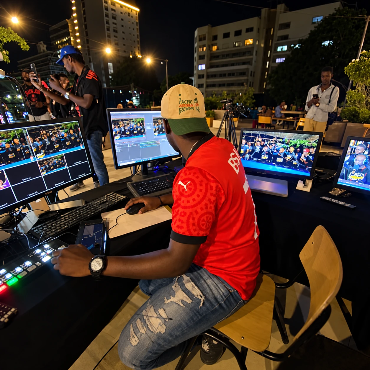 Galerie et coulisses — régie multicaméra
