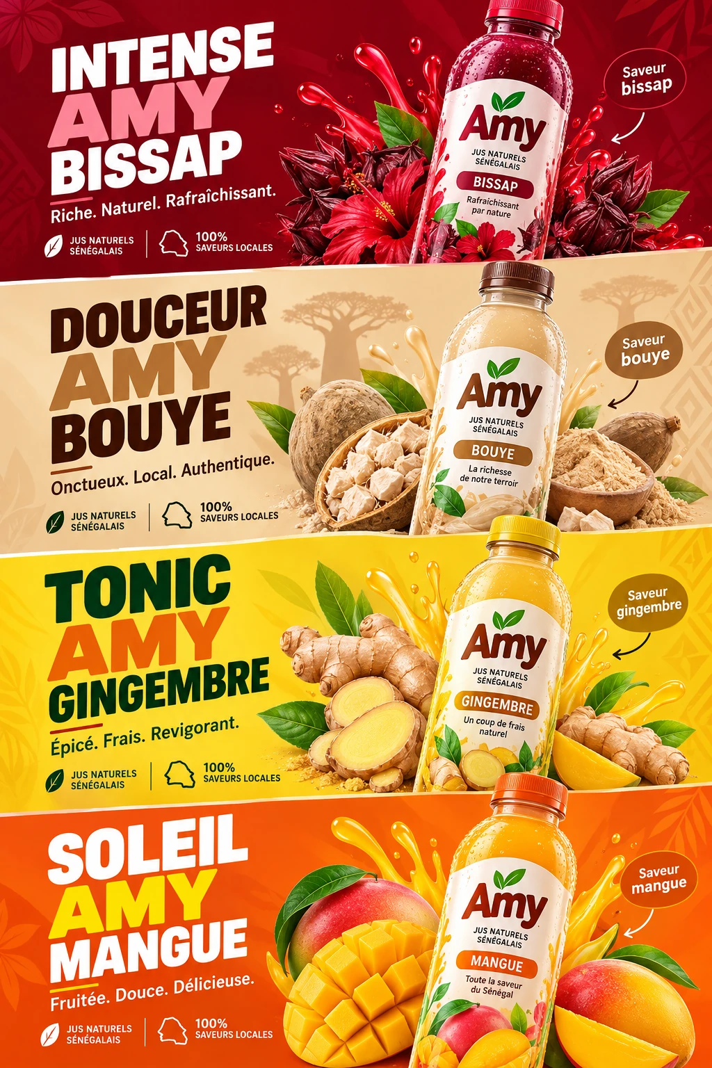 AMY — campagne visuelle saveurs