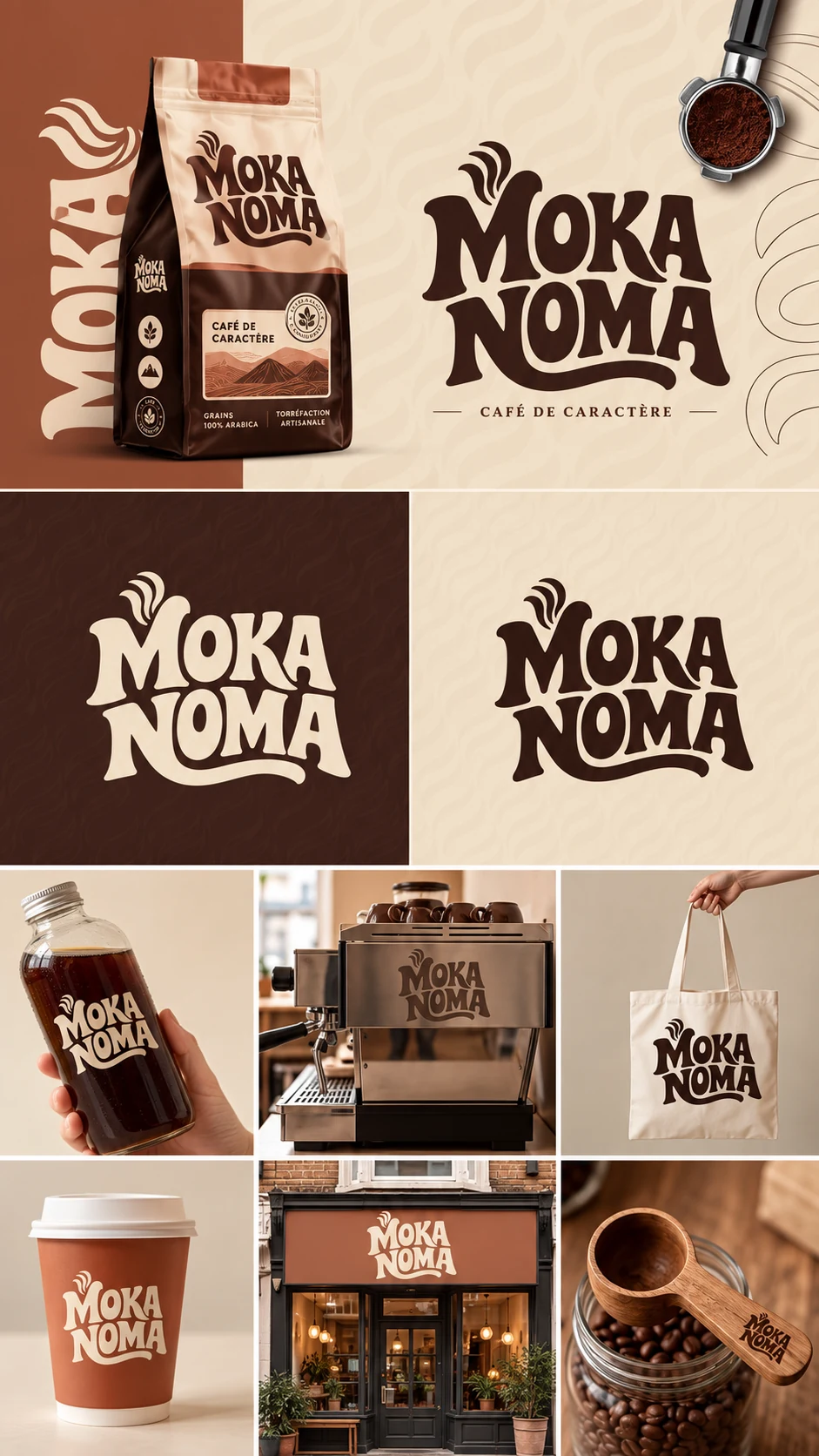 Identité visuelle Moka Noma
