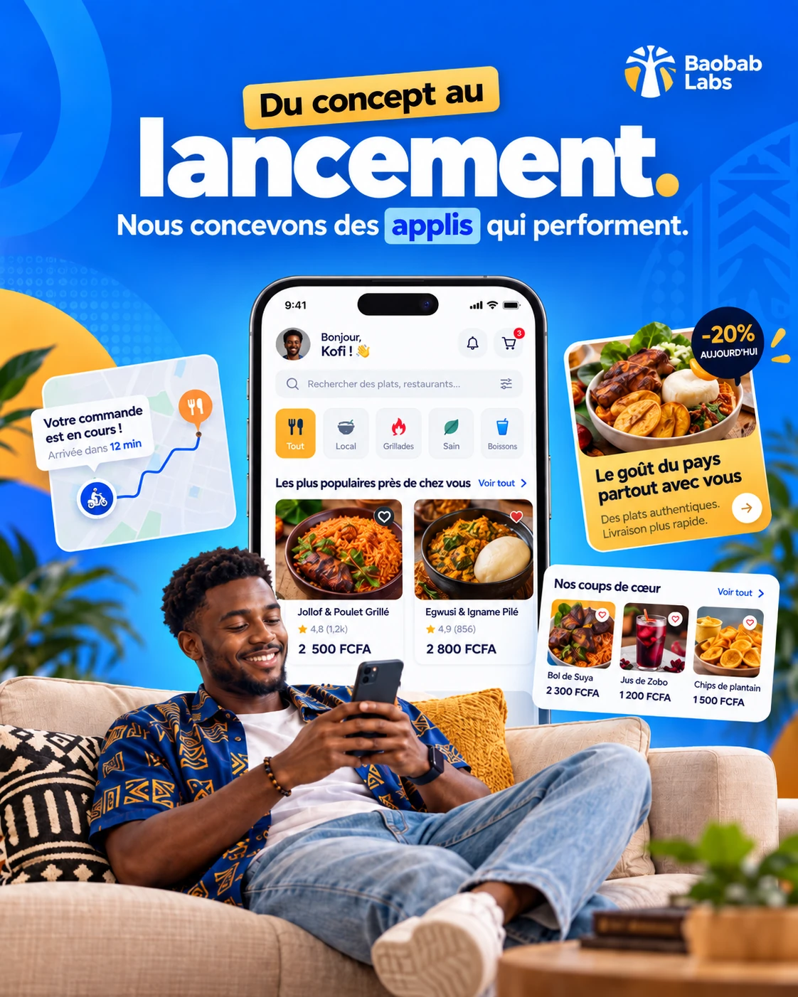 Baobab Labs — Application food · Concept UI