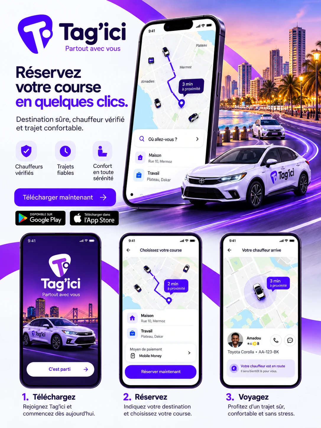 Web et UI UX — application Tag’ici
